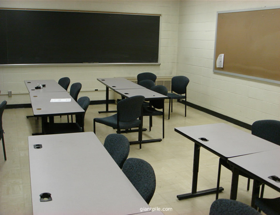 A classroom for adults at a community college