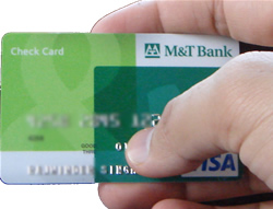 An ATM card