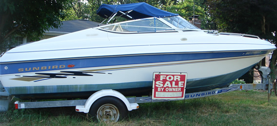 A boat for sale by its owner