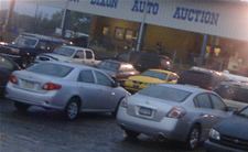 An auto auction facility