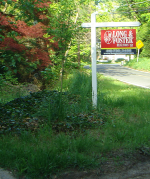 A home for sale sign