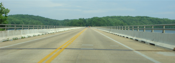 Typically bridges are as wide as the roads they serve